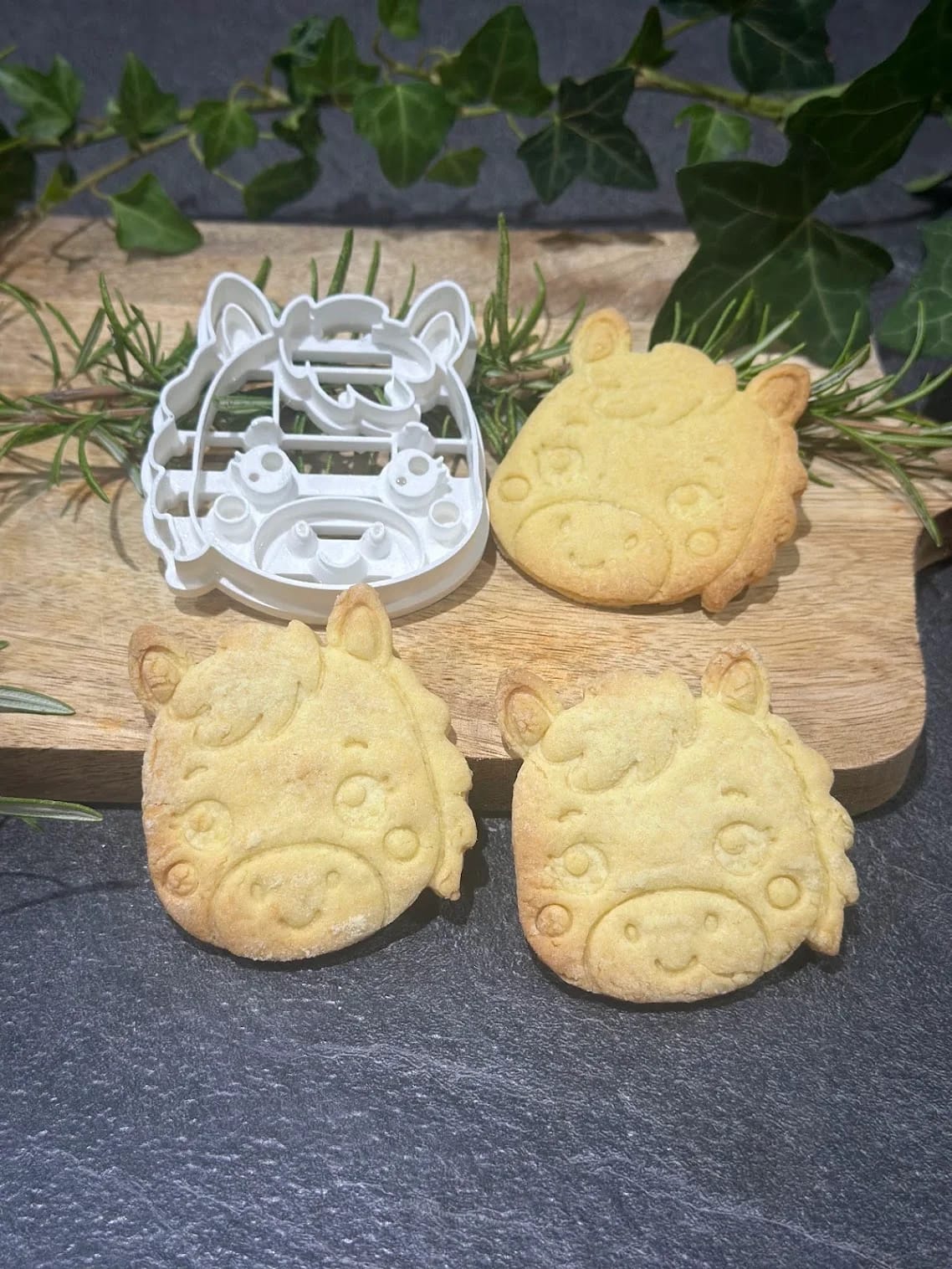 Emporte-pièce cheval kawaii — biscuits animaux de la ferme