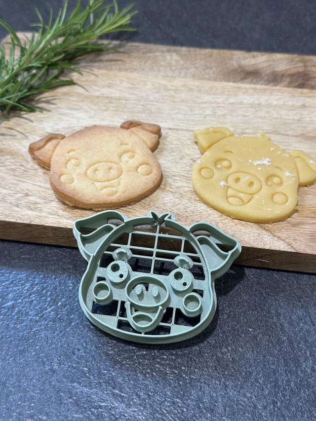 Emporte-pièce cochon kawaii — biscuits animaux de la ferme