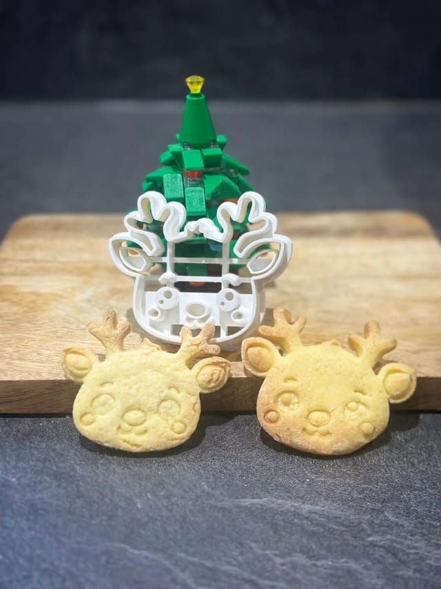 Cortador de galletas reno de Navidad