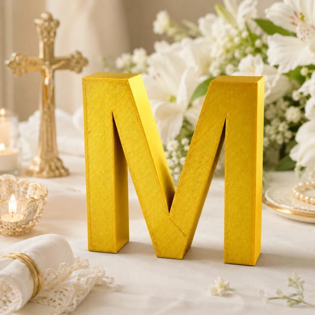 Personalized decorative letter 15 cm to stand or hang