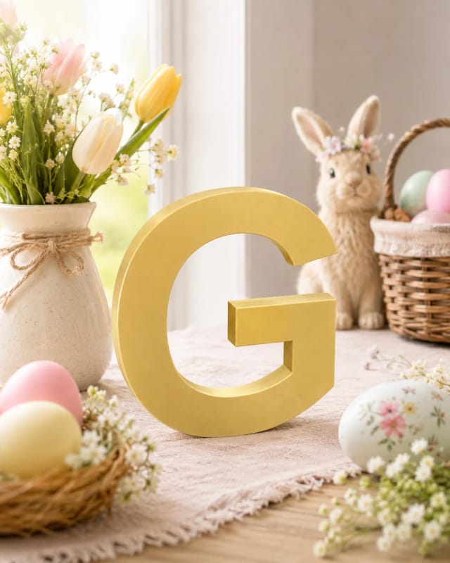 Personalized decorative letter 25 cm to stand or hang