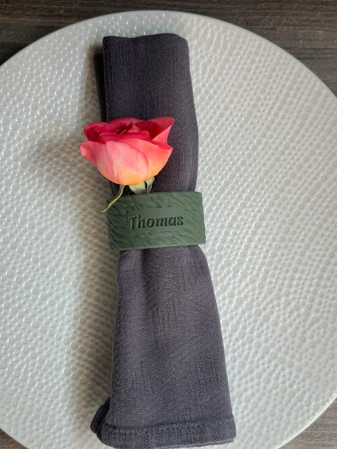 Personalized Small Sophora Napkin Ring | MyFabrik