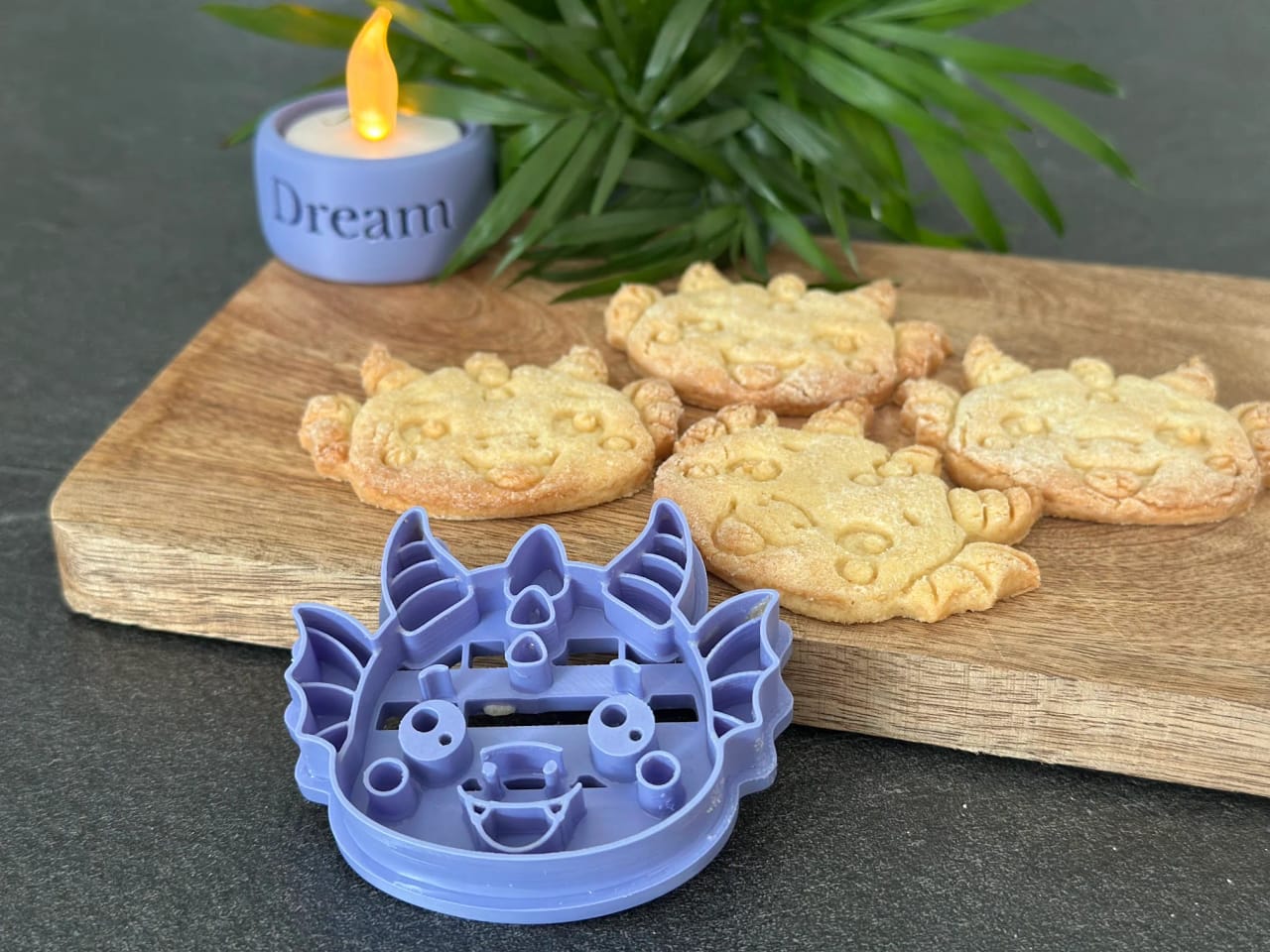 Emporte-pièce dragon kawaii — biscuits fantastiques, imprimé 3D