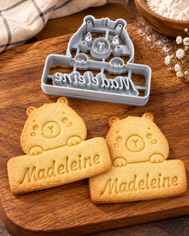 Emporte-pièce Capybara Kawaii personnalisé avec prénom