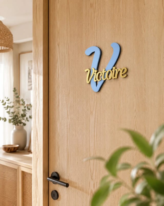 Personalised Courgette Door Sign | MyFabrik