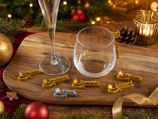 Marque verre personnalisé de Noël