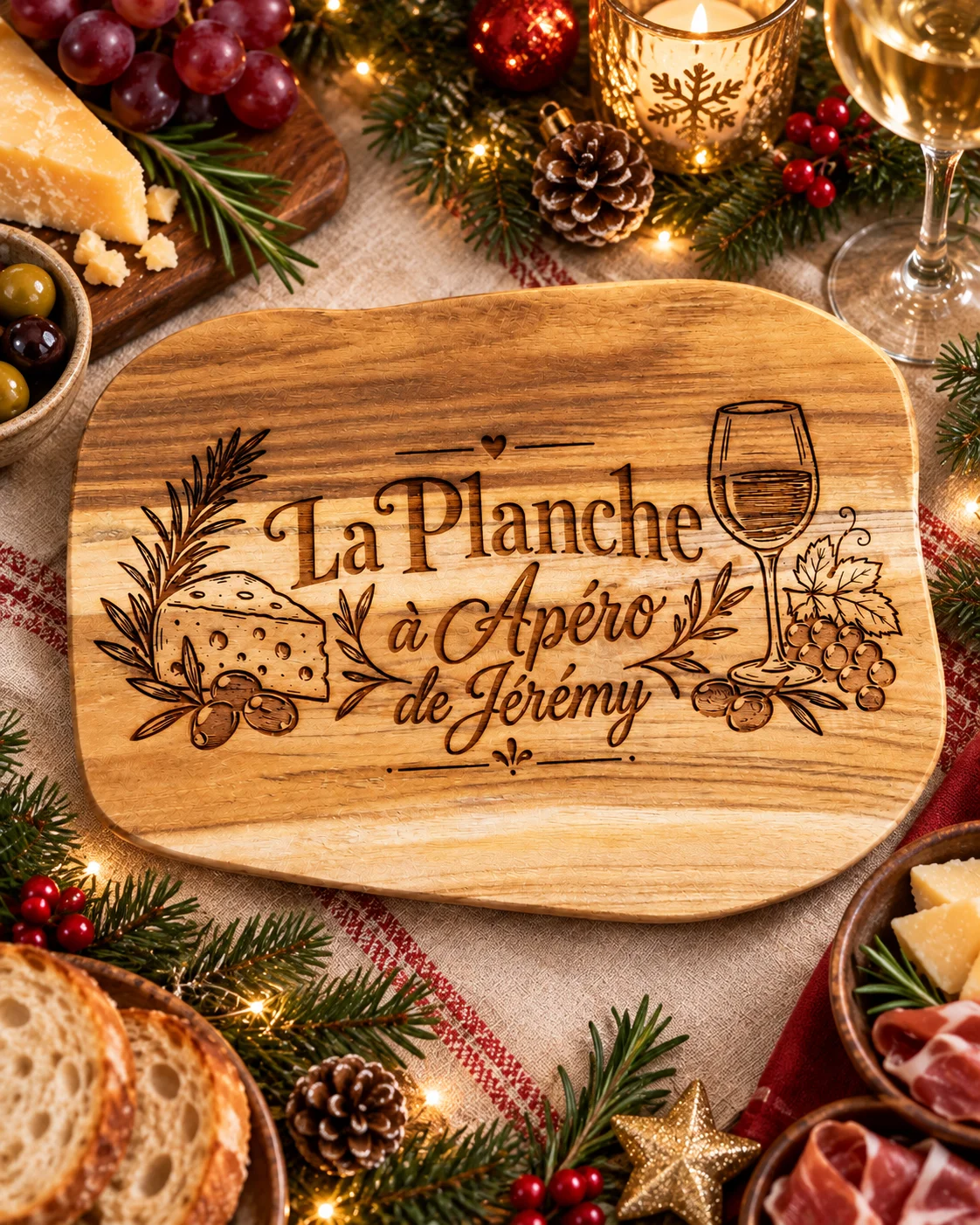 Tabla de cortar / aperitivos personalizada