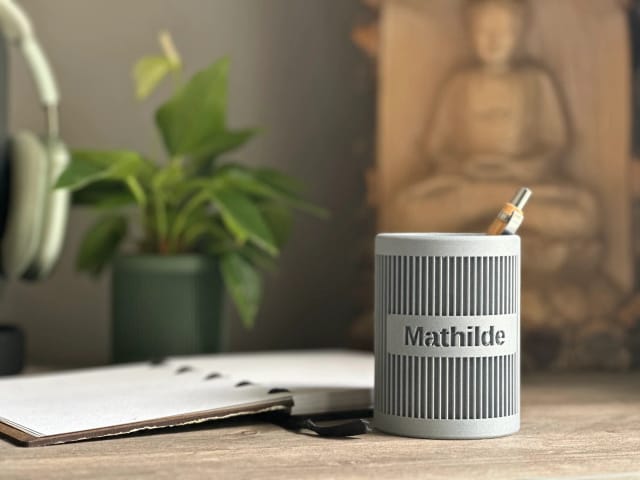 Personalised name pencil pot